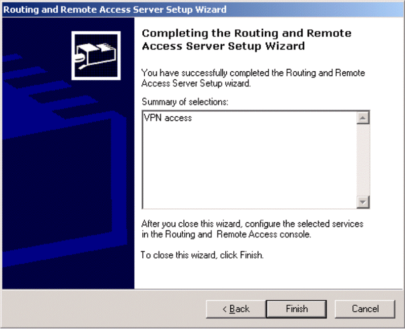 windows server 2003 vpn setup single nic